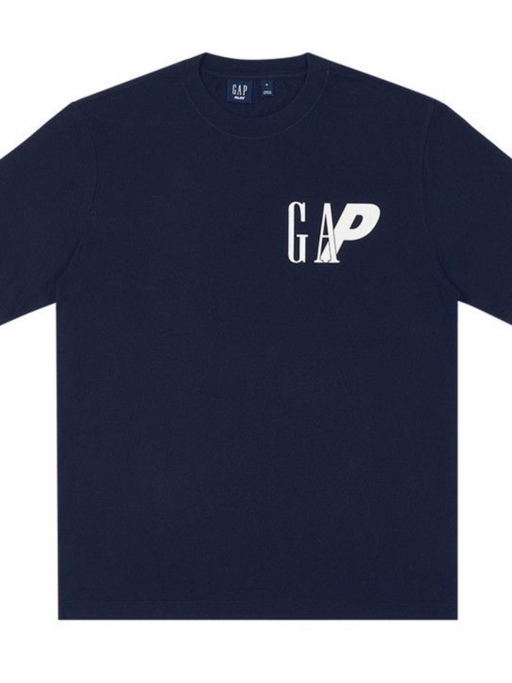 GAP Men's Long-Sleeve Navy Tee with White Logo